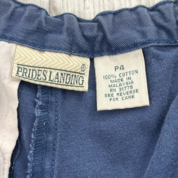Prides Landing Blue Wrap Skort Skirt Mini Summer Retro Girly Shorts 4 Petite - Picture 4 of 8